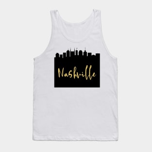 NASHVILLE TENNESSEE DESIGNER SILHOUETTE SKYLINE ART Tank Top